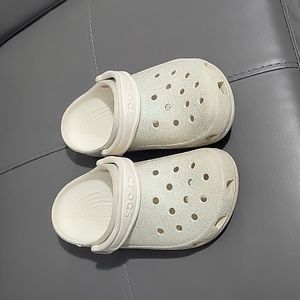 Girls glitter Crocs